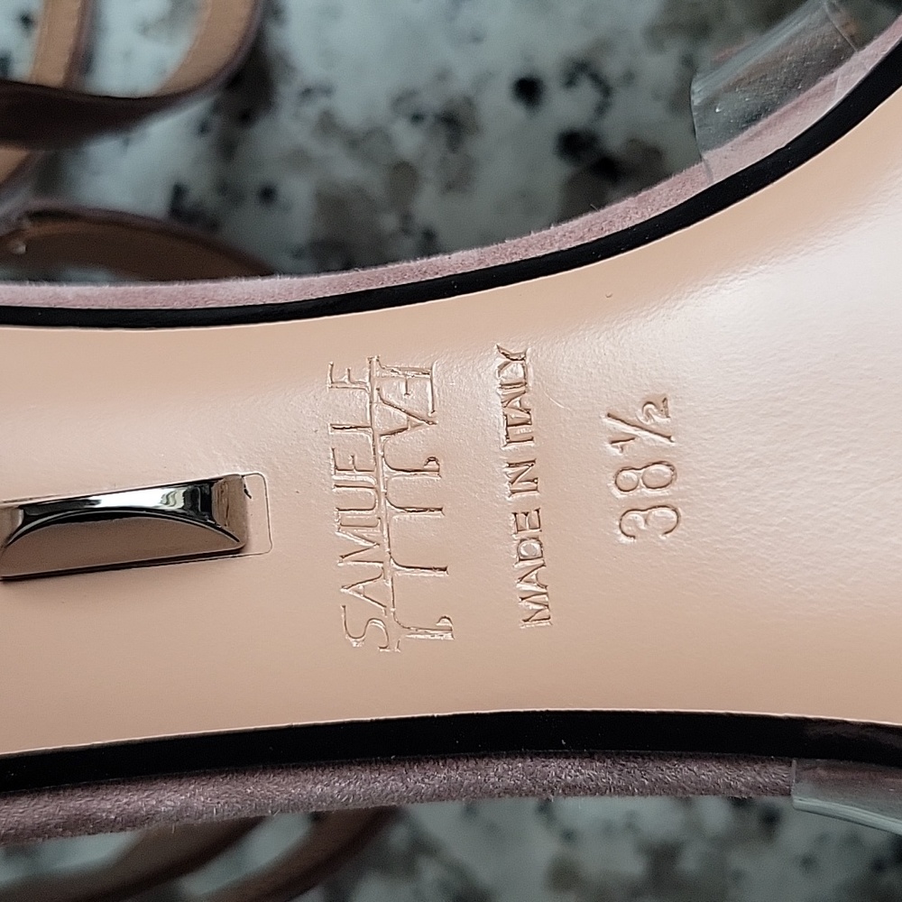 Samuelle Failli Lipstick Suede Cristina 90 heels - Picture 12 of 16